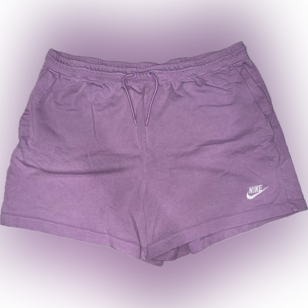 Nike Purple Athletic Shorts with Elastic Waistband